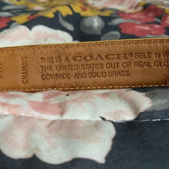 COACH leather belt - Picture 3 of 6
